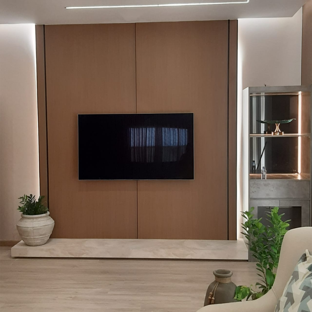 ديكور خلفيات شاشات خشبي